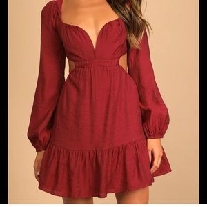 Lulus long sleeve cutout dress